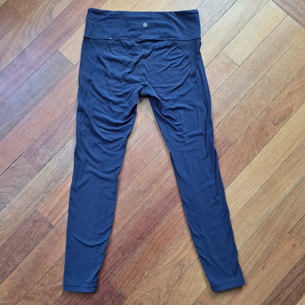 Athleta Navy Nylon/Spandex Leggings Size MT - Picture 14 of 15